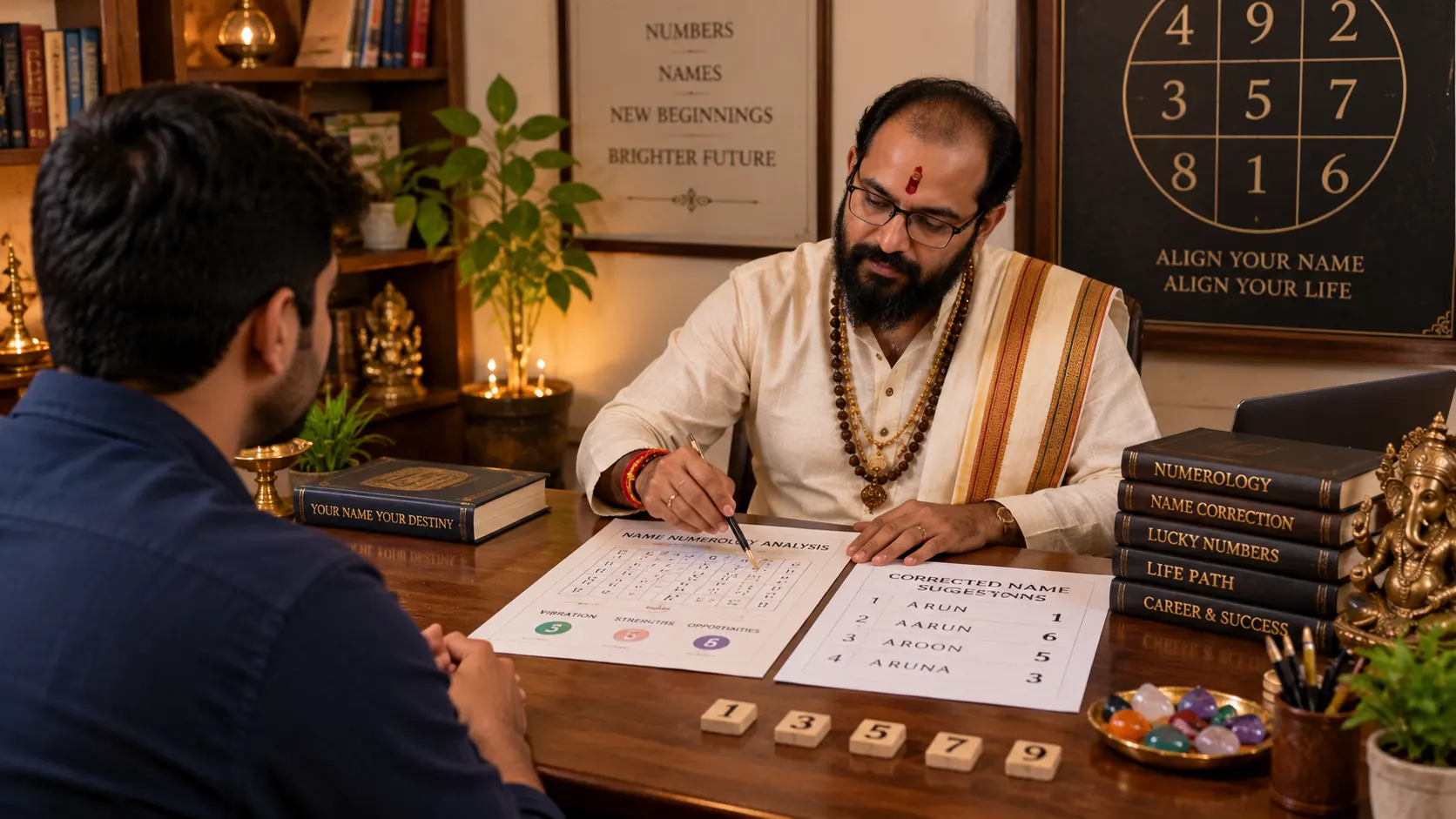 Numerology and name correction consultation astrologer in Bangalore